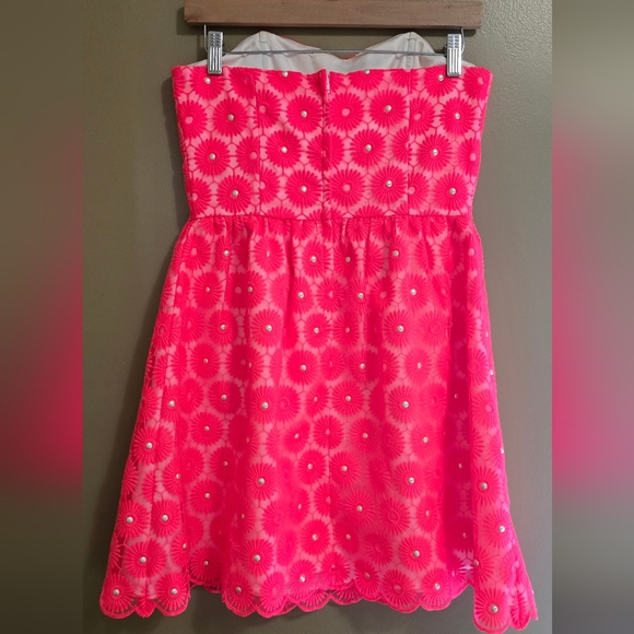 Lilly Pulitzer Peyton Pinwheel Strapless Dress 4 - Picture 4 of 15